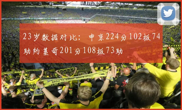 23岁数据对比：申京224分102板74助约基奇201分108板73助