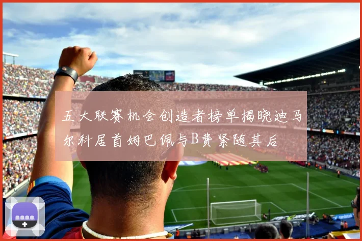 五大联赛机会创造者榜单揭晓迪马尔科居首姆巴佩与B费紧随其后